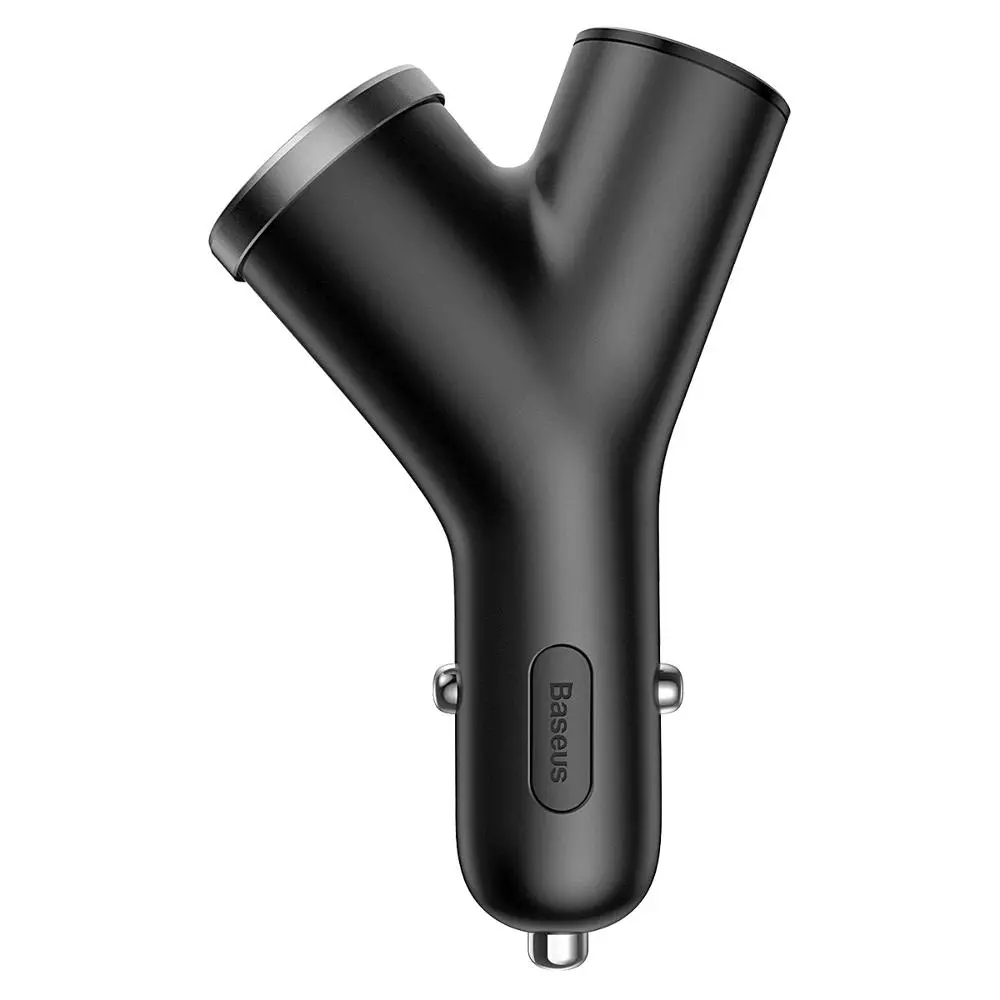Ładowarka samochodowa Baseus Y Type 2xUSB Czarny