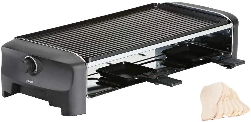 Grill elektryczny Princess 162840 Raclette 8 Grill and Teppanyaki Party 882cm2
