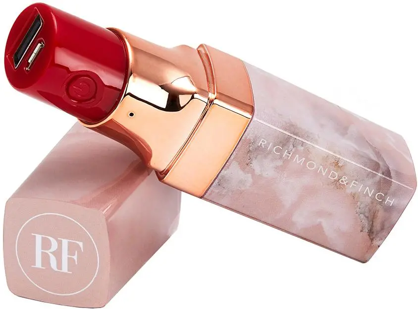 Powerbank Richmond & Finch Lipstick 2600mAh Różowy