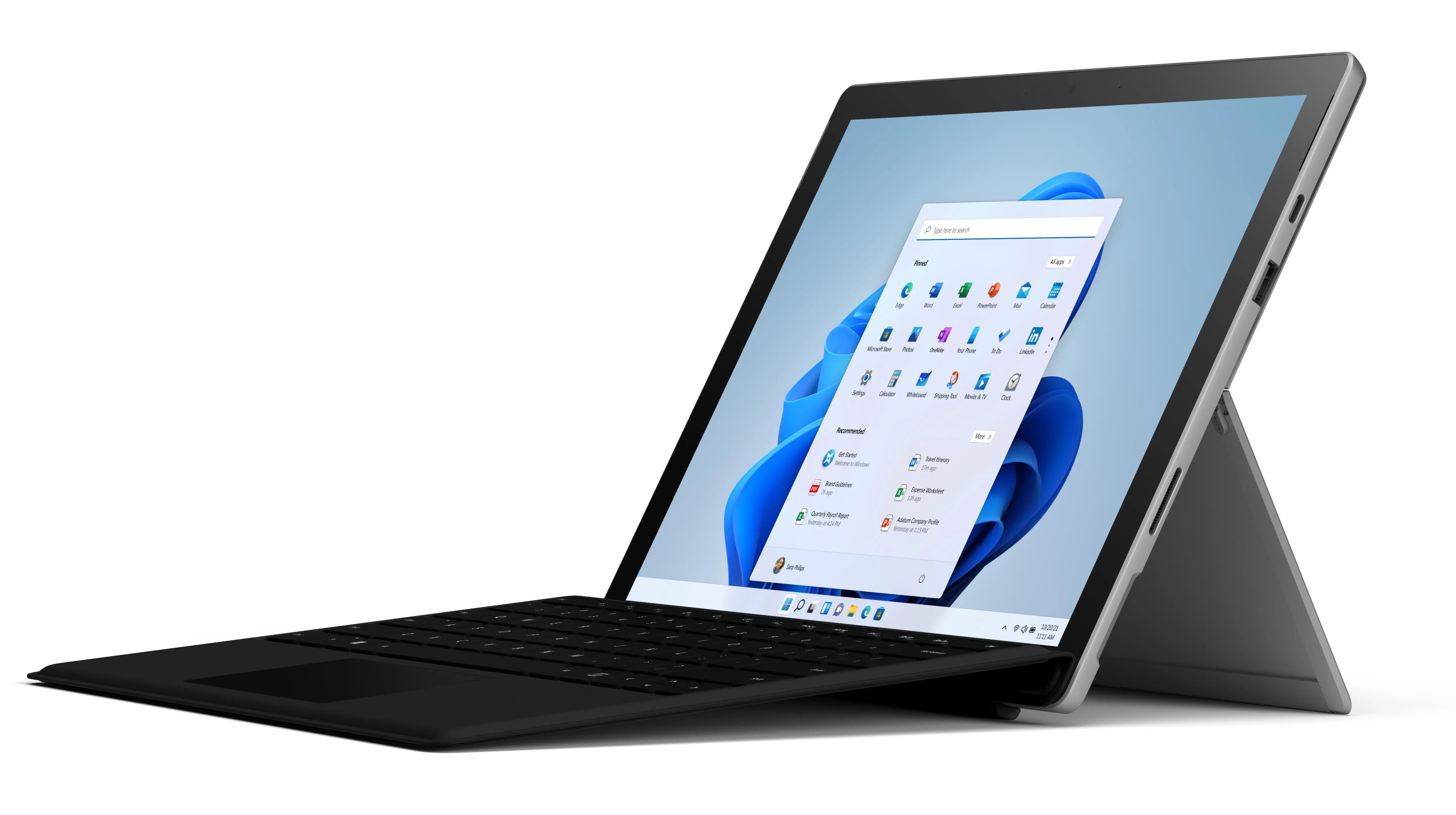 Laptop 2w1 Microsoft Surface Pro 7 12,3" i5-1035G4 8GB RAM 128GB Dysk SSD Win10 Platynowy + klawiatura