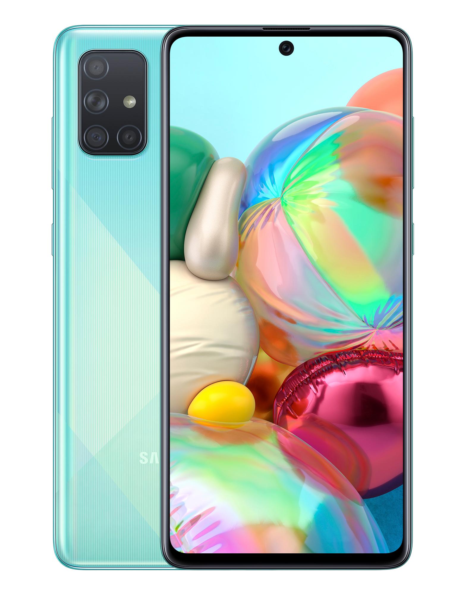 Smartfon Samsung Galaxy A71 (niebieski)