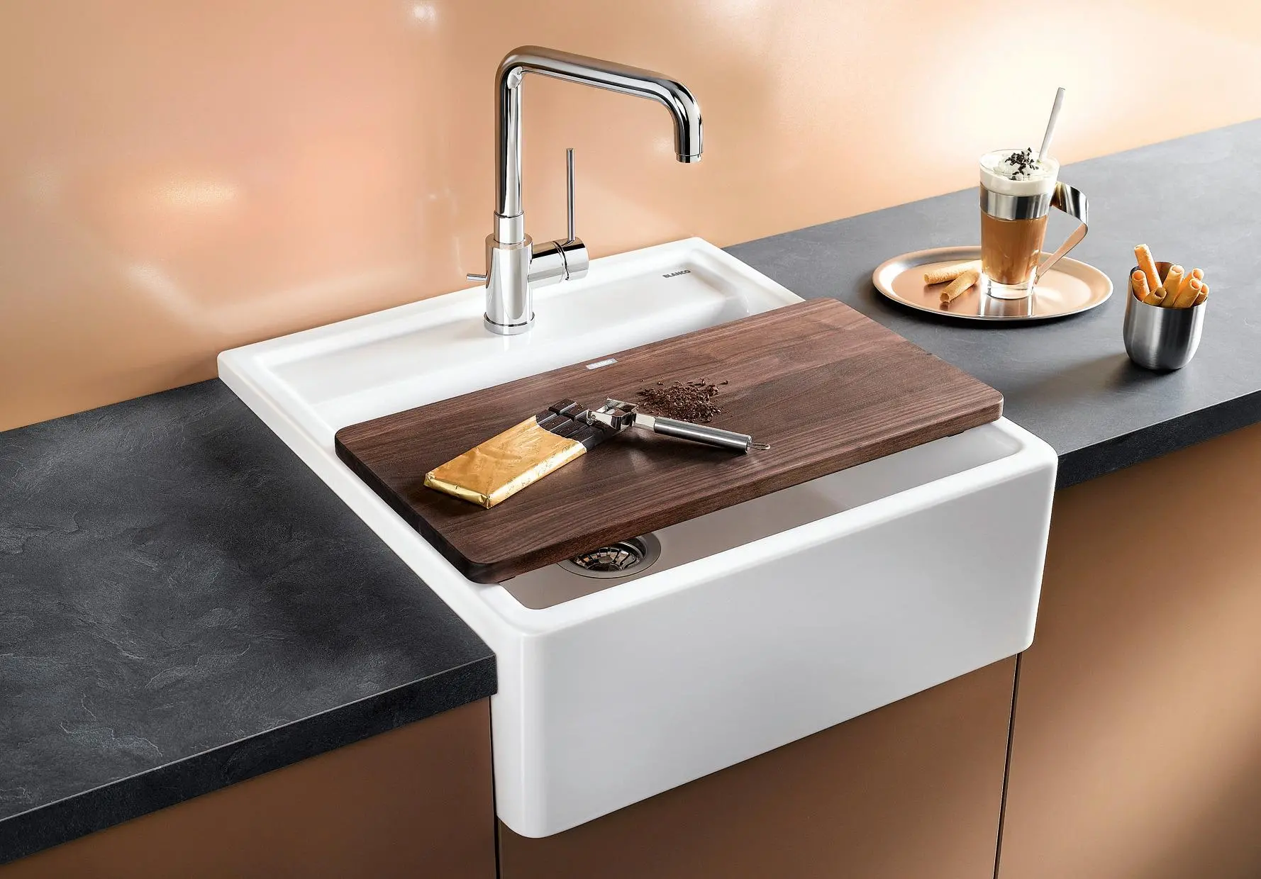 Zlewozmywak Blanco PANOR 60 514486 1 otwór Ceramiczny Biały połysk