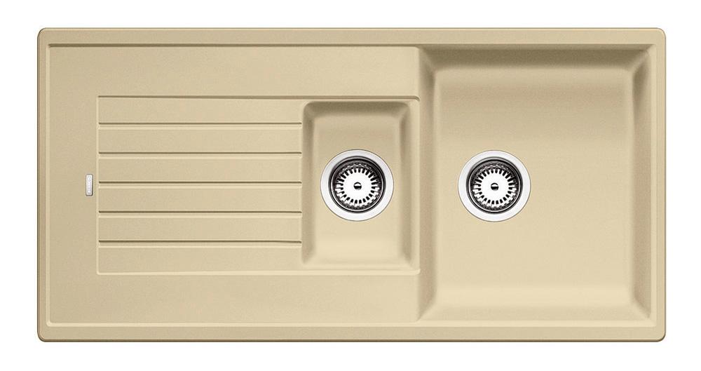 Zlewozmywak Blanco ZIA 6 S 514744 - szampan - granitowy - wpuszczany w blat - ociekacz