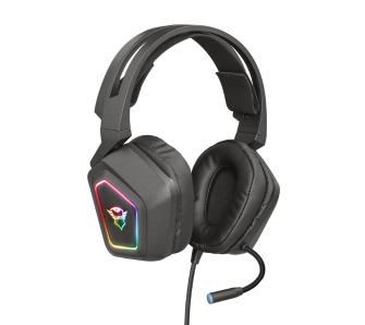 Słuchawki przewodowe z mikrofonem Trust GXT 450 Blizz RGB 7.1 Nauszne Czarny
