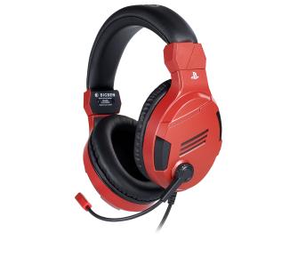 Słuchawki przewodowe z mikrofonem BigBen PS4 Gaming Headset V3 Nauszne Czerwony