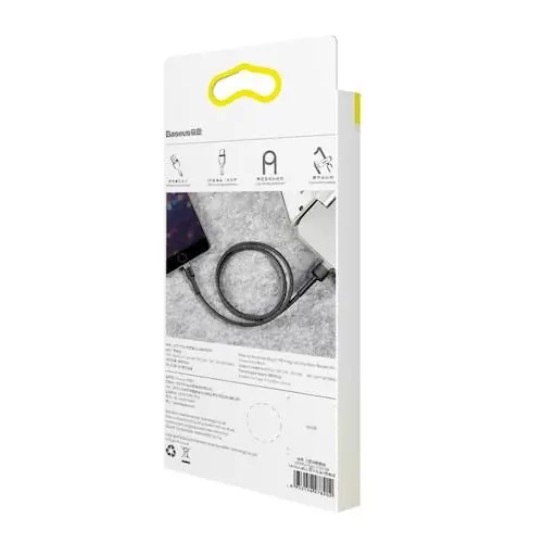 Kabel Baseus Cafule CALKLF-AG1 Szaro-czarny