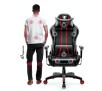 Fotel Diablo Chairs X-One 2.0 King Size Gamingowy do 160kg Skóra ECO Tkanina Czarno-czerwony