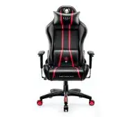 Diablo Chairs X-One 2.0 King Size Gamingowy do 160kg Skóra ECO Tkanina Czarno-czerwony