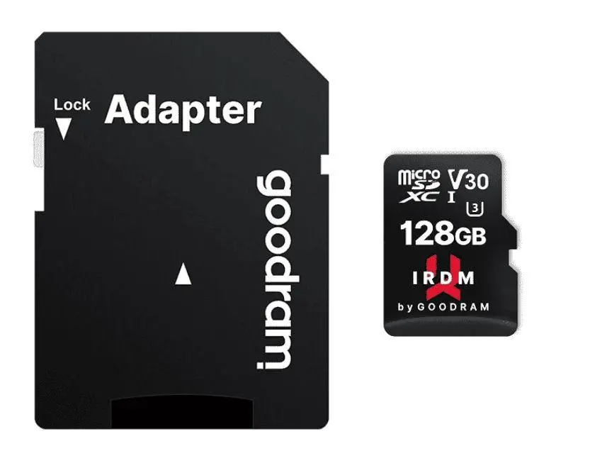 Karta pamięci GoodRam IRDM microSDXC 128GB UHS I U3 100/70 MB V30