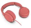 Słuchawki przewodowe Philips BASS+ TAH4105RD/00 - nauszne - mikrofon