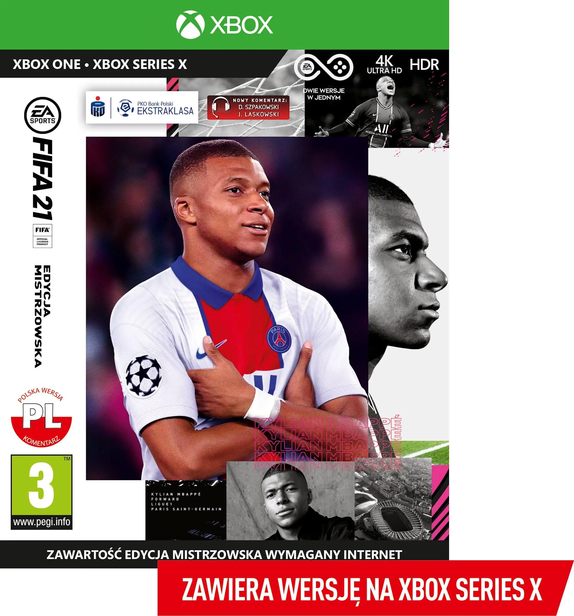 FIFA 21 Edycja Mistrzowska Gra na Xbox One (Kompatybilna z Xbox Series X)