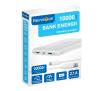 Powerbank Reinston 10000 mAh (biały) + adapter microUSB na USB typ C