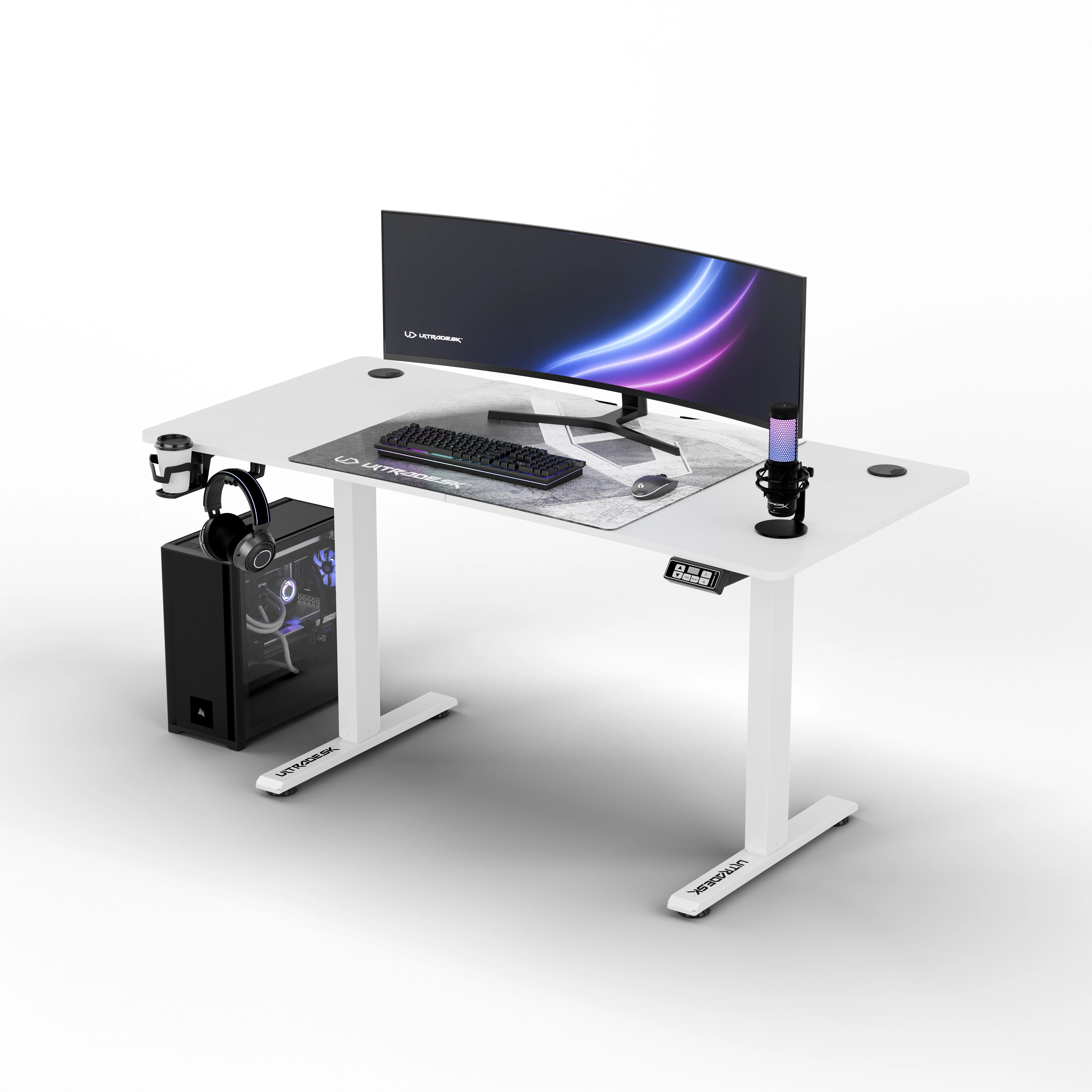 Ultradesk LEVEL V2 140cm Regulacja wysokości Biały