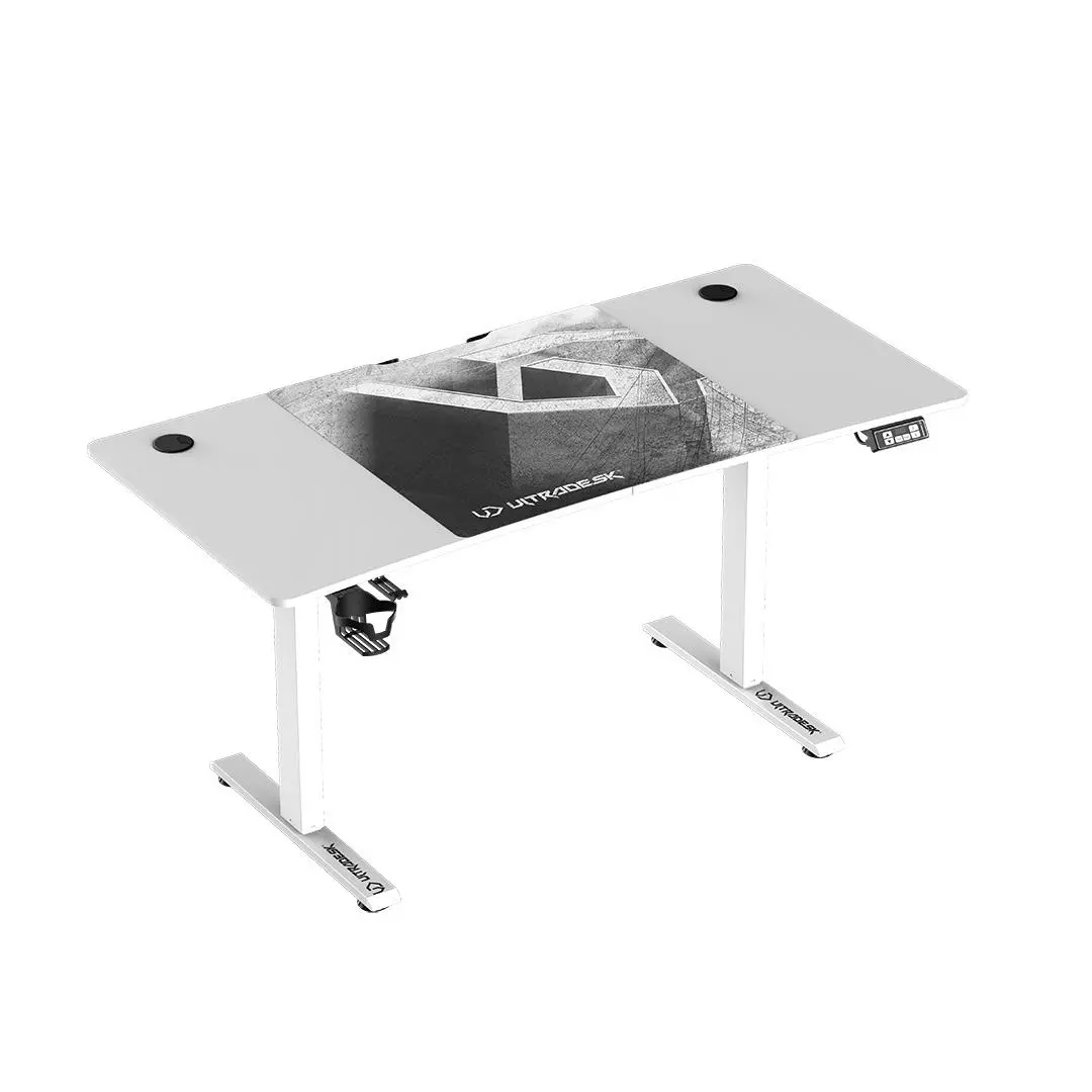 Biurko Ultradesk LEVEL V2 140cm Regulacja wysokości Biały