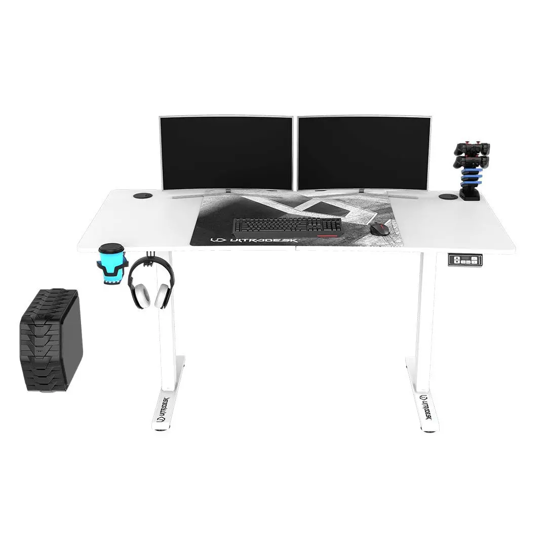 Biurko Ultradesk LEVEL V2 140cm Regulacja wysokości Biały