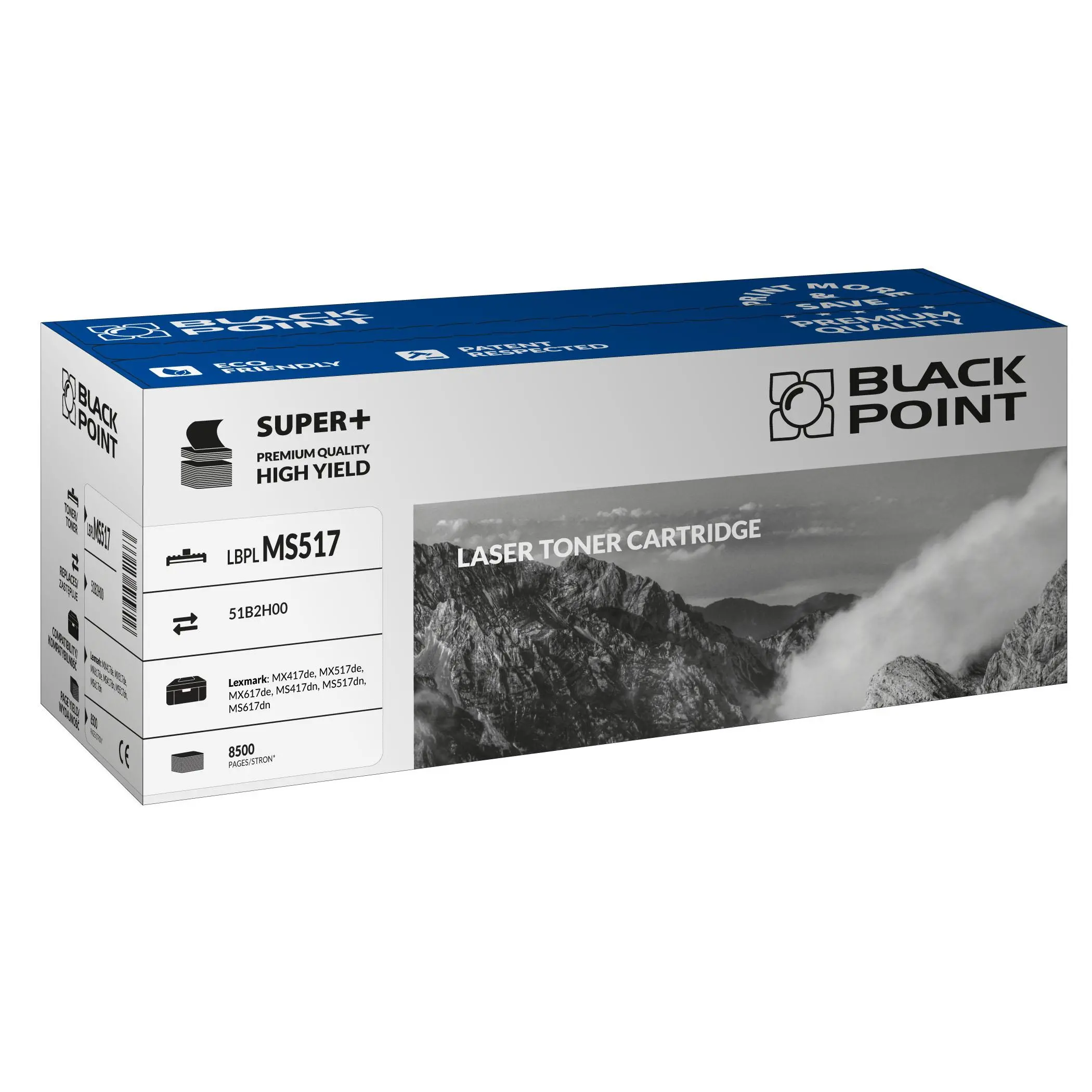 Toner Black Point LBPLMS517 (zamiennik 51B2H00) Czarny