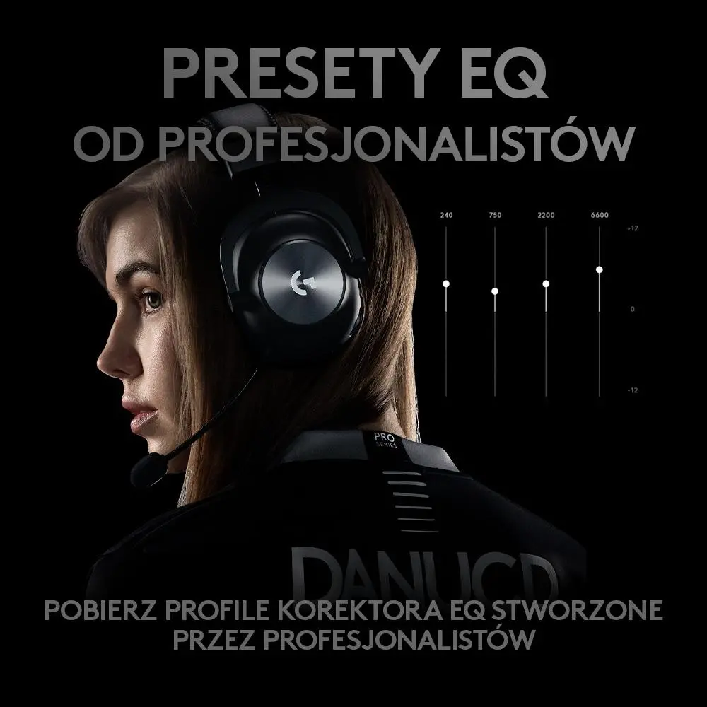 Słuchawki bezprzewodowe z mikrofonem Logitech G Pro X Lightspeed Nauszne Czarny