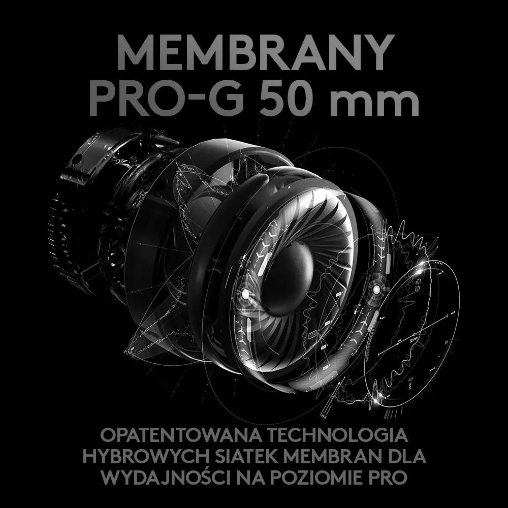 Słuchawki bezprzewodowe z mikrofonem Logitech G Pro X Lightspeed Nauszne Czarny