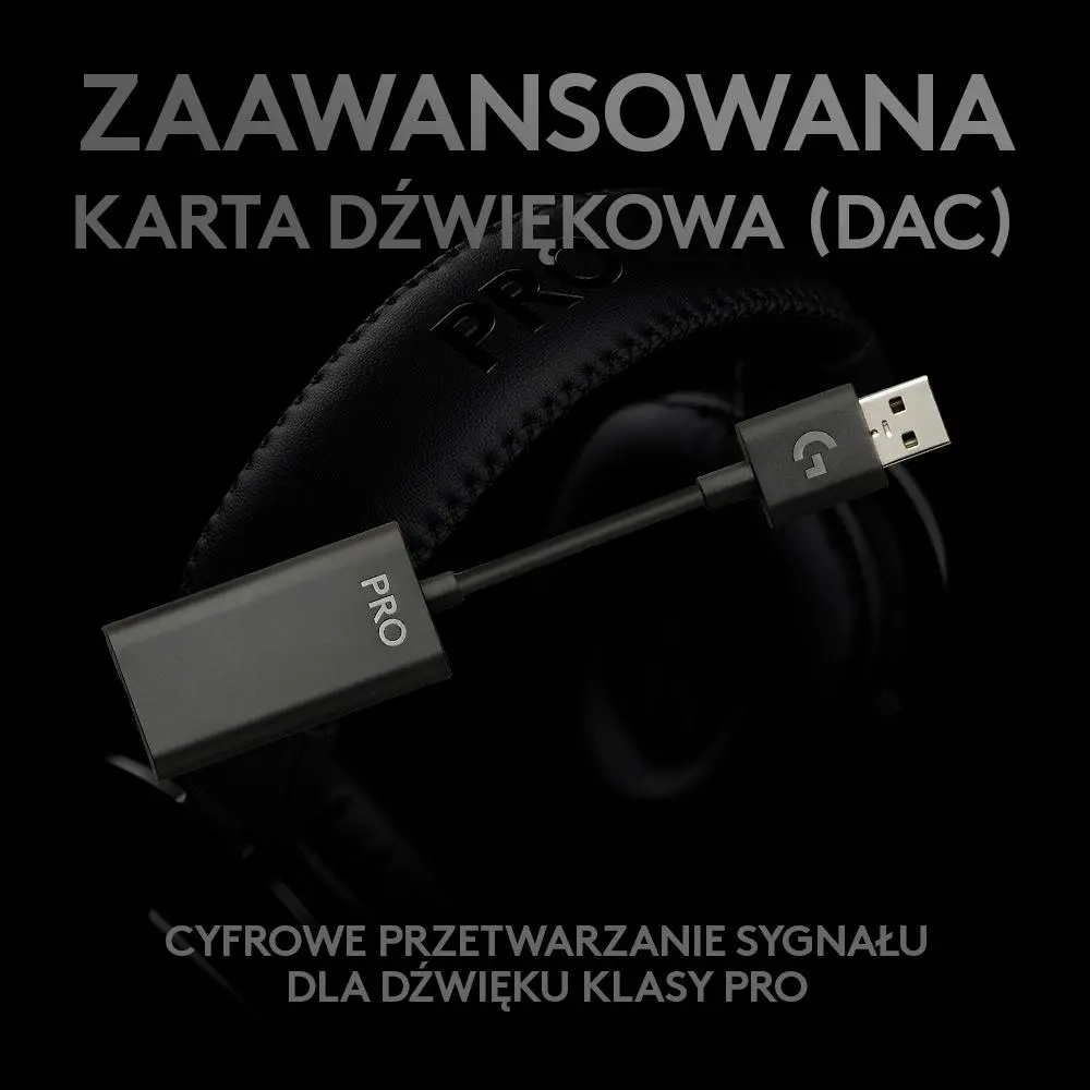 Słuchawki bezprzewodowe z mikrofonem Logitech G Pro X Lightspeed Nauszne Czarny