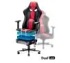 Fotel Diablo Chairs X-Player 2.0 King Size Gamingowy do 160kg Skóra ECO Tkanina Karmazynowo-antracytowy