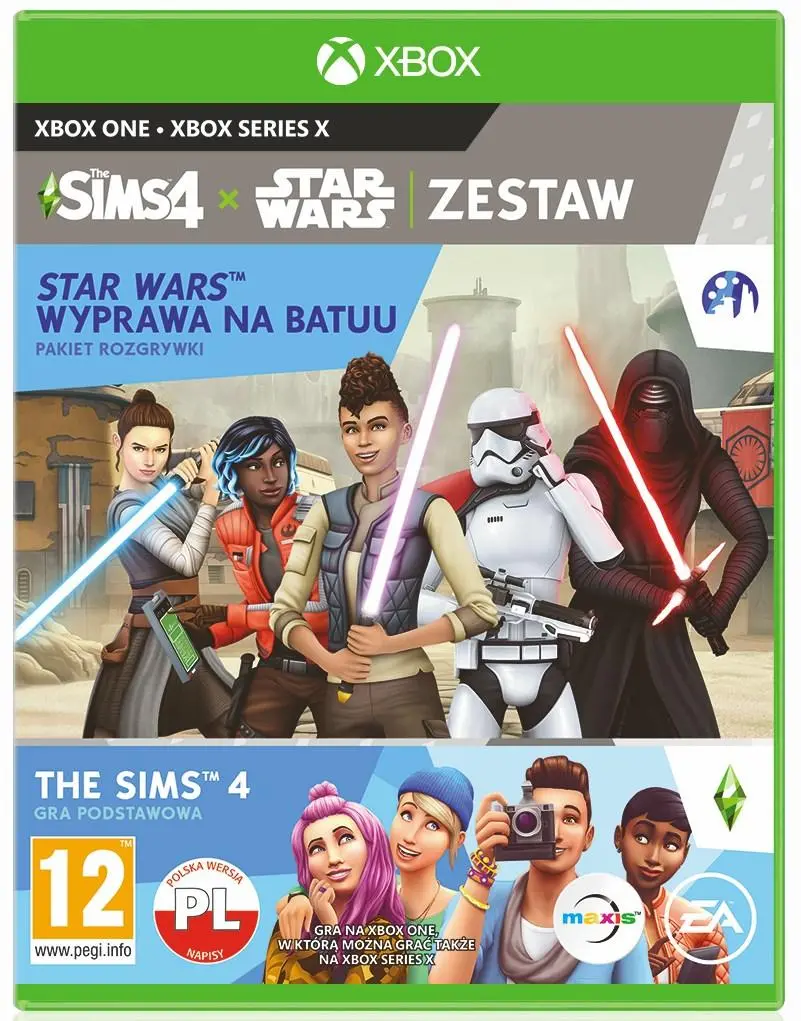 Zestaw The Sims 4 + Star Wars Wyprawa Na Batuu Gra na Xbox One (Kompatybilna z Xbox Series X)