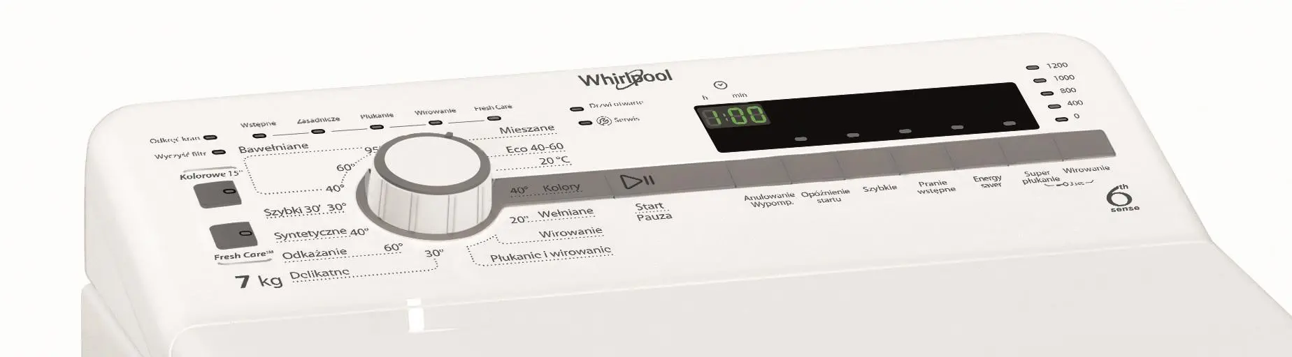 Pralka Whirlpool TDLR 7220SS PL/N 7kg 1200obr/min