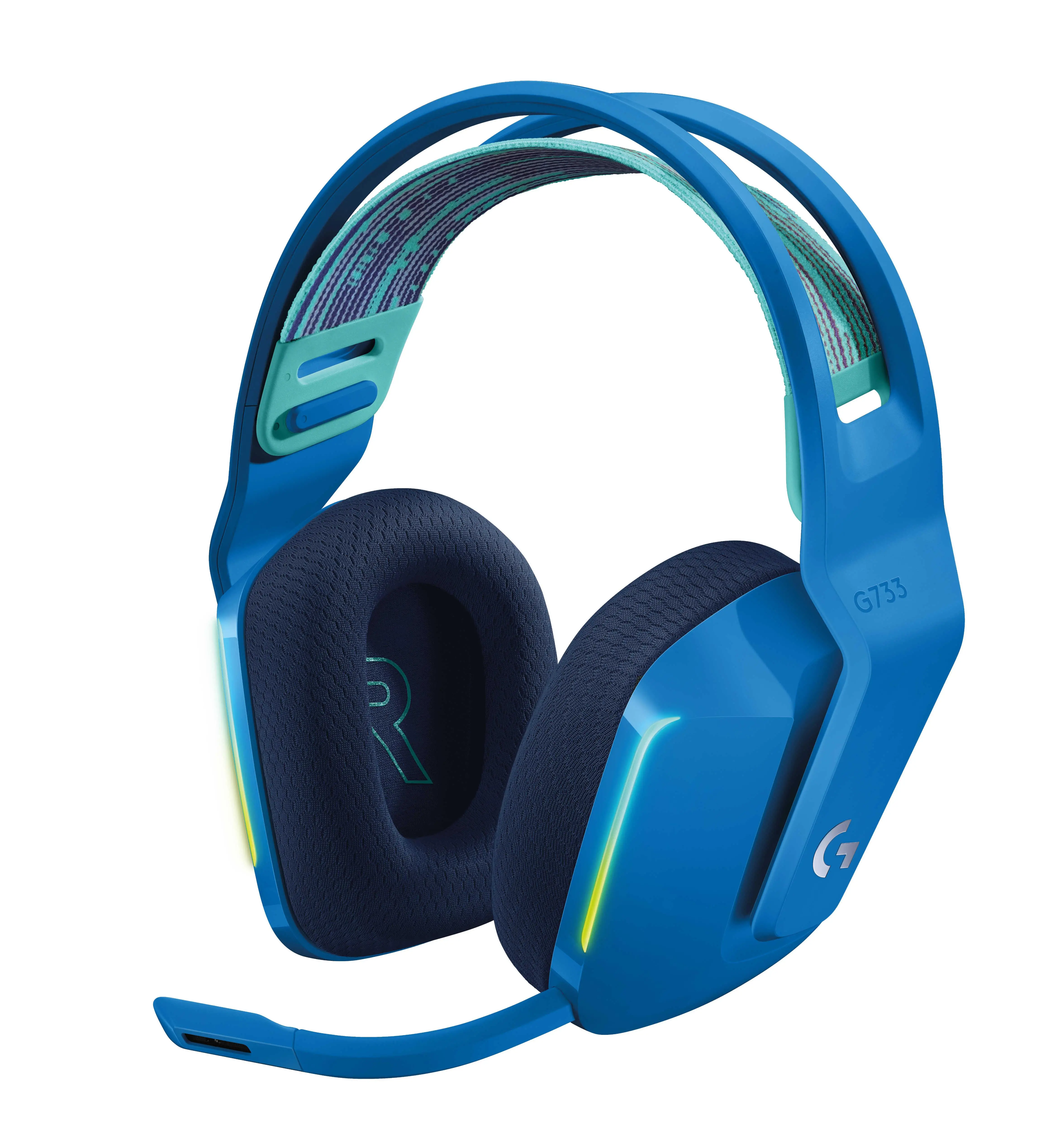 Słuchawki bezprzewodowe z mikrofonem Logitech G733 Lightspeed Nauszne Niebieski