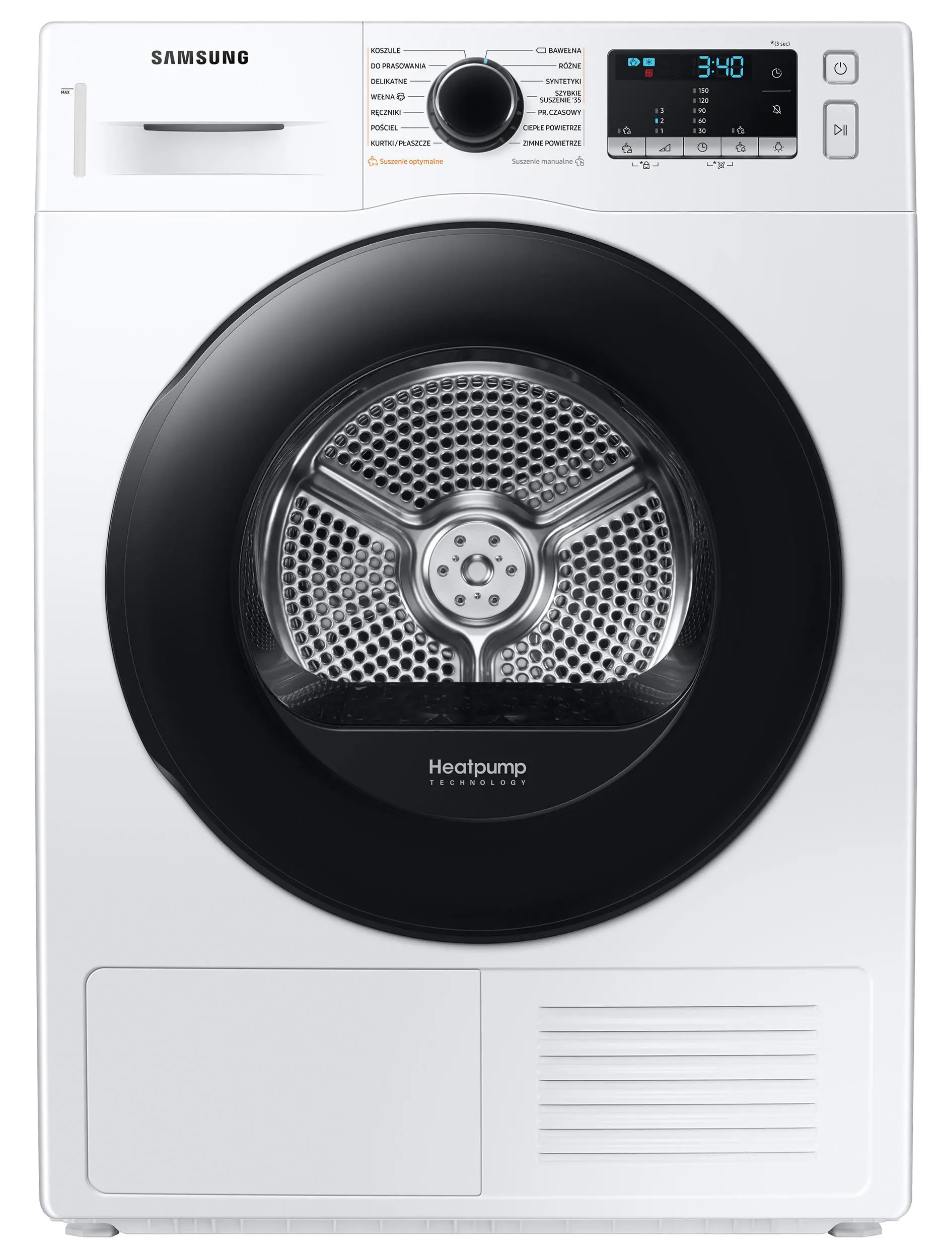 Suszarka Samsung DV90TA240AE Optimal Dry 60cm 9kg