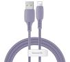 Kabel Baseus Lightning USB Colourful 1.2m 2.4A (fioletowy)