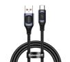Kabel Baseus szybkiego ładowania USB-C  Flash, QC 3.0, Huawei SCP, Samsung AFC, 5A, 2m (szary)