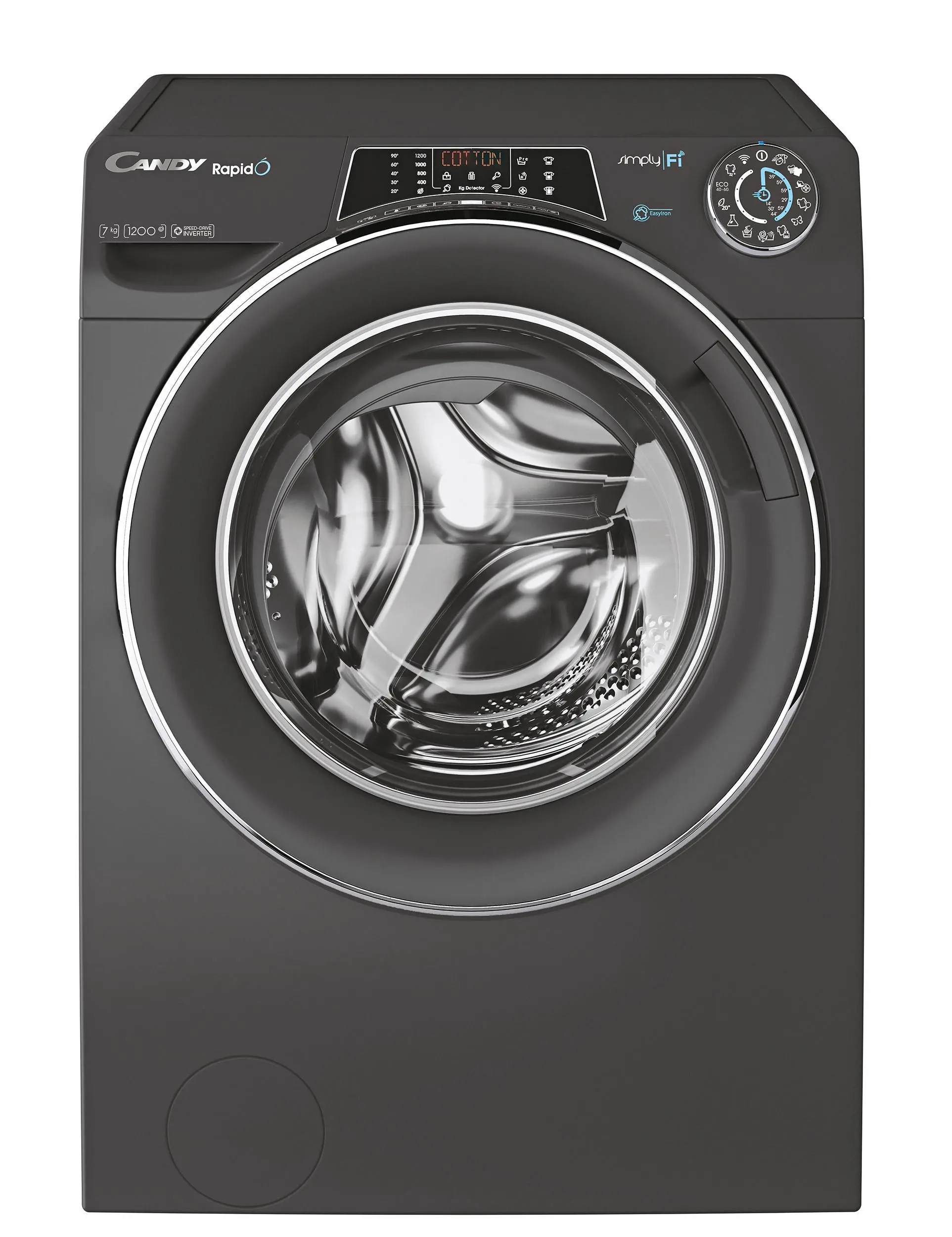 Pralka Candy RapidO RO41276DWMCRT-S Slim 7kg 1200obr/min Zdalne sterowanie