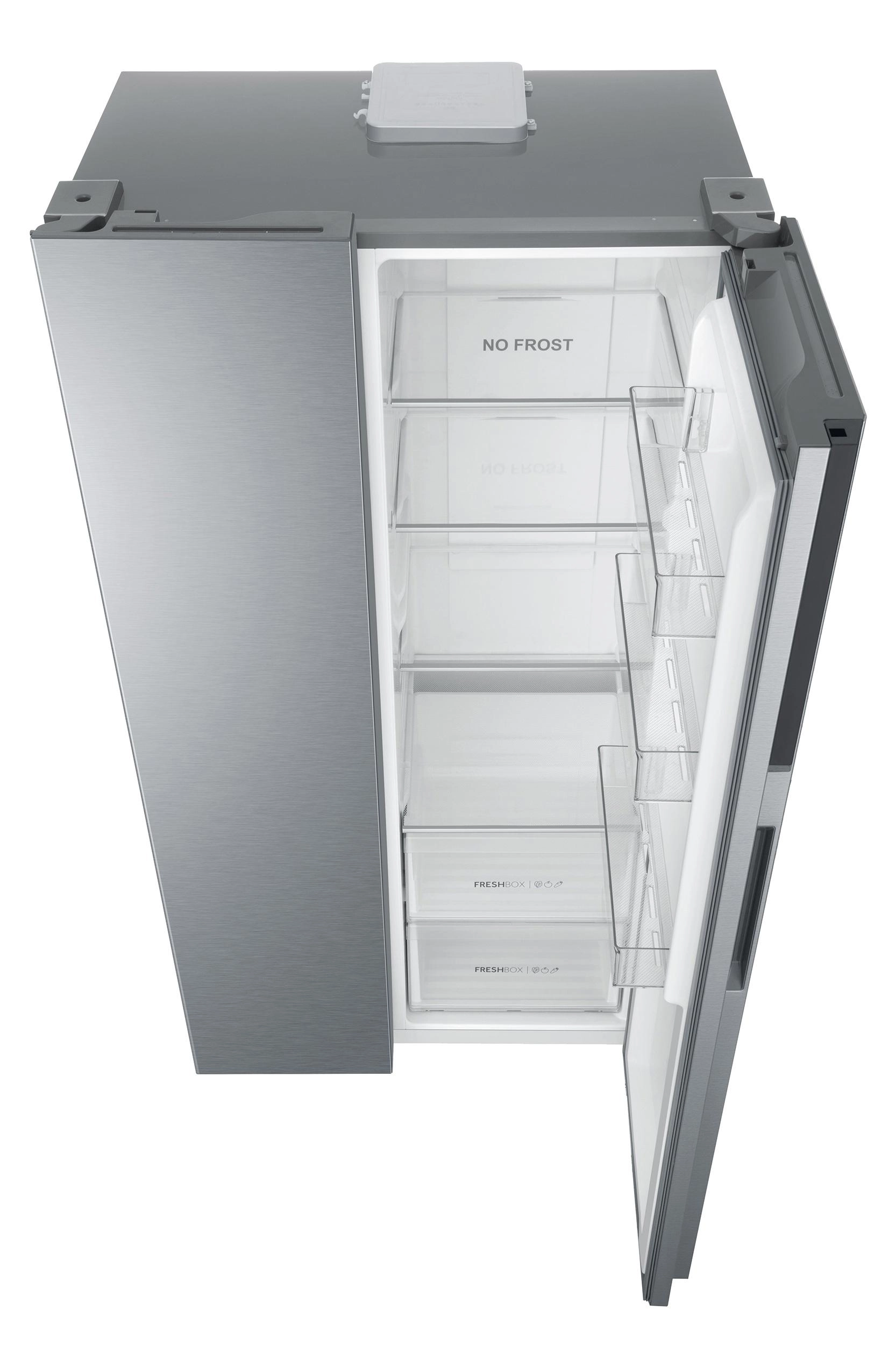 Lodówka Haier HSR3918ENPG Pełny No Frost 177,5cm Grafitowa stal