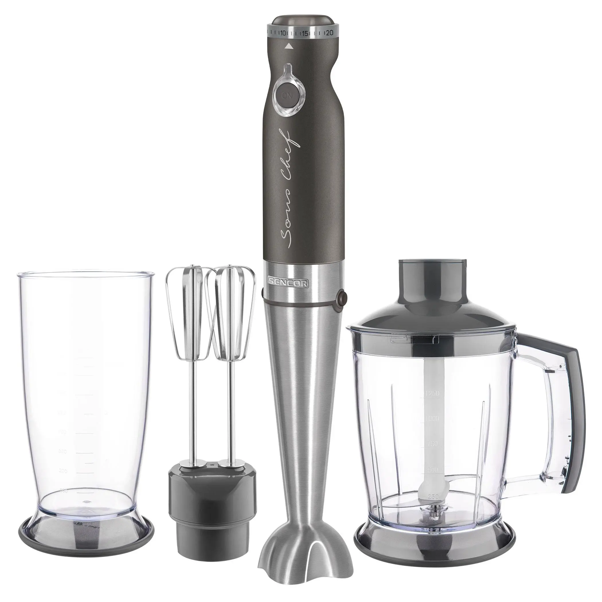 Blender Sencor SHB 5608BK-EUE3 4w1 1200W Rozdrabniacz Końcówka do ubijania