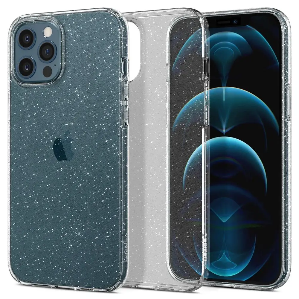 Etui Spigen Liquid Crystal Glitter ACS01614 do iPhone 12 Pro Max crystal quartz