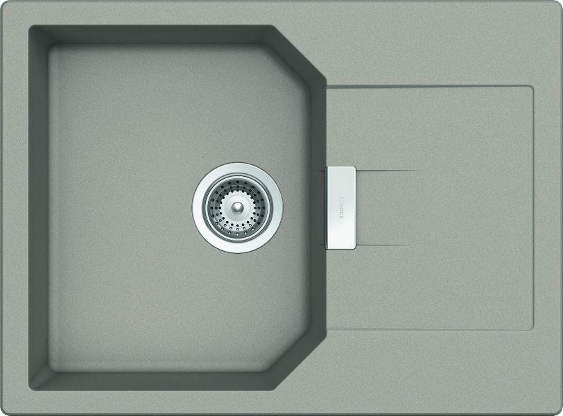 Zlewozmywak Schock Manhattan D-100S - beton - granitowy - wpuszczany w blat - ociekacz