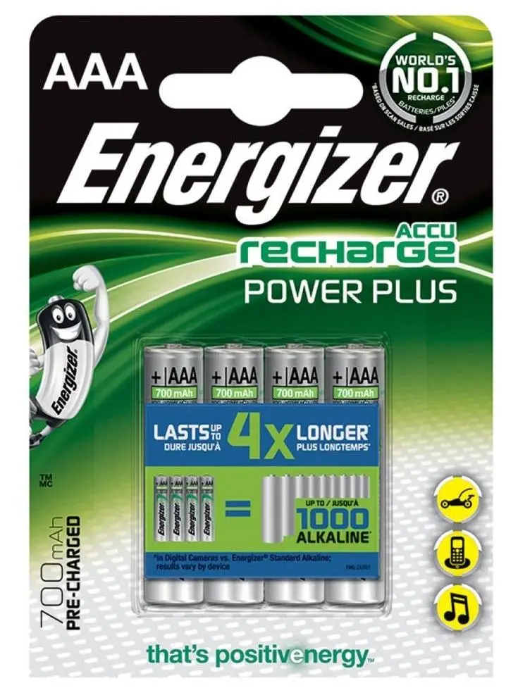 Akumulatorki Energizer Power Plus AAA 700mAh 4szt.