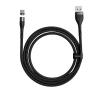 Kabel Baseus magnetyczny USB - USB-C Zinc 5A 1m szaro-Czarny
