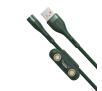 Kabel Baseus Fast 4w1 USB do USB-C / Lightning / Micro 3A 1m (zielony)