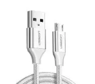 UGREEN micro USB QC 3,0 2,4A 2m Biały