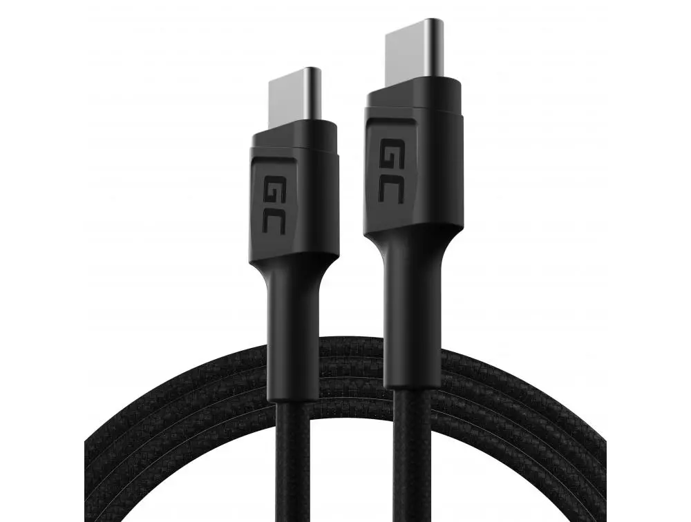 Kabel Green Cell GC PowerStream USB-C do USB-C 2m Czarny