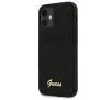 Etui Guess Silicone Script Gold Logo GUHCP12SLSLMGBK do iPhone 12 mini