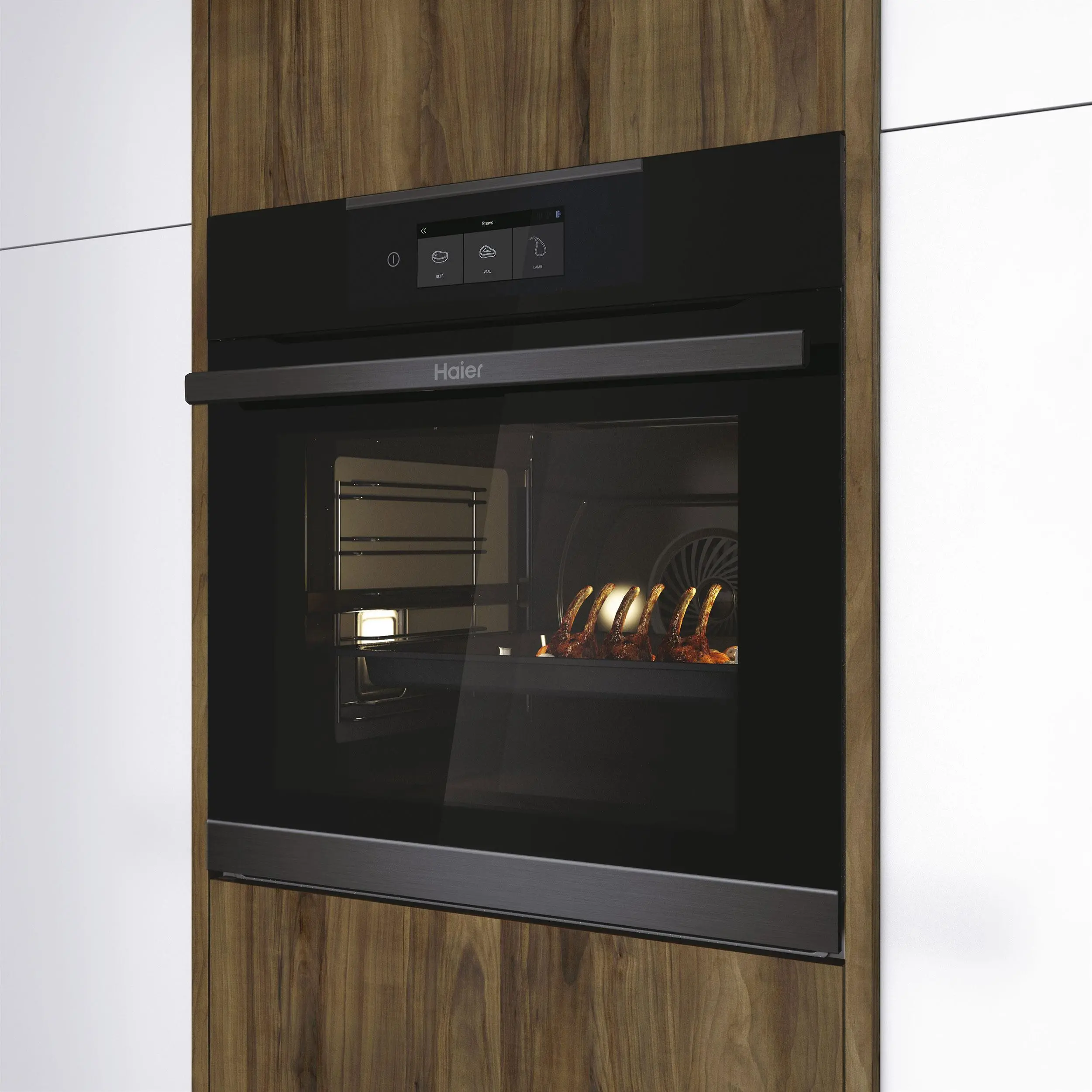 Piekarnik elektryczny Haier I-Touch 4 HWO60SM5T5BH Termoobieg Termosonda Czarny