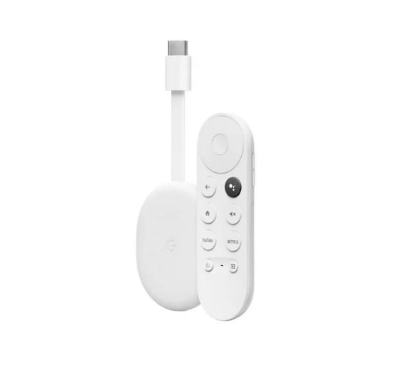 Odtwarzacz multimedialny Google Chromecast 4.0 z Google TV (biały)