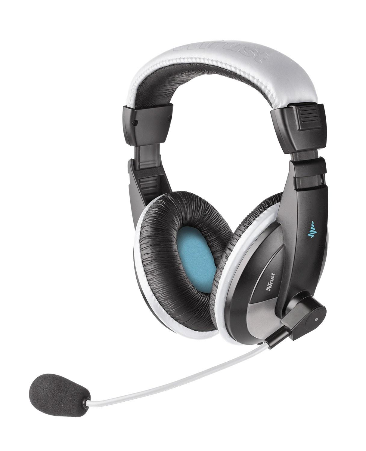 Słuchawki przewodowe z mikrofonem Trust Quasar 16976