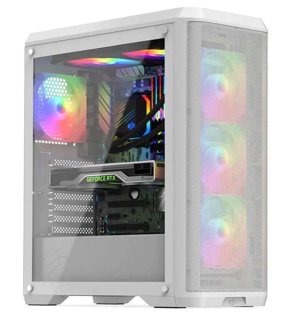 Obudowa SilentiumPC Ventum VT4V Evo TG ARGB White Biały