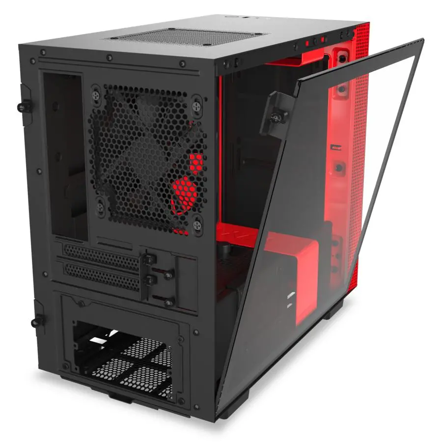 Obudowa NZXT H210 Czarno-czerwony