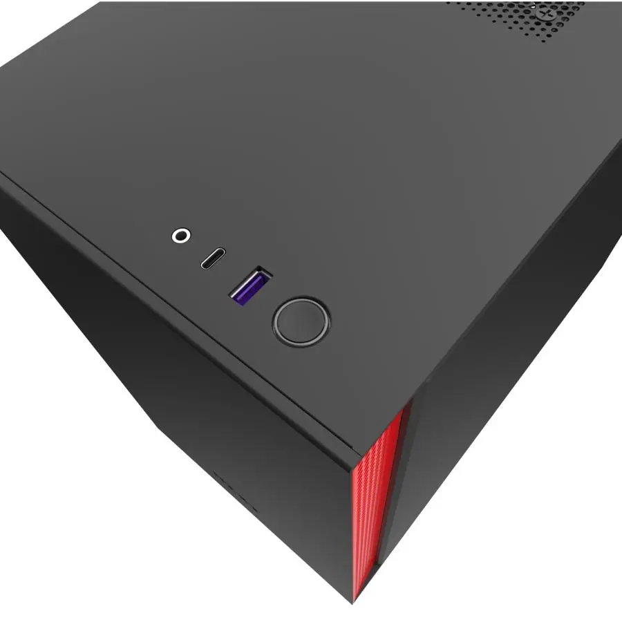 Obudowa NZXT H210 Czarno-czerwony