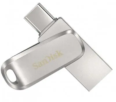PenDrive SanDisk Ultra Dual Drive Luxe 128GB USB Typ C / USB 3.0 Srebrny