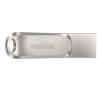 PenDrive SanDisk Ultra Dual Drive Luxe 128GB USB Typ C / USB 3.0 Srebrny