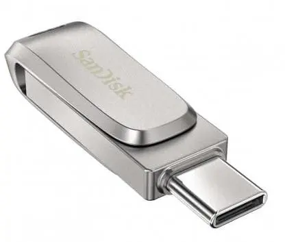 PenDrive SanDisk Ultra Dual Drive Luxe 128GB USB Typ C / USB 3.0 Srebrny